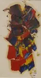 Abstract composition by Antal Biró, ink, sold Mar 2026