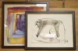 Figural study by Simon Jones, ink and watercolour, offered Mar 2026