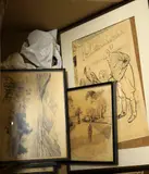 The Road to Aylesbury, Bucks by Frank Patterson, ink, sold Mar 2026