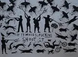 If It Moves Shoot It by Tom Maryniak, pencil, sold Mar 2026