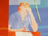 Woman Reading by Patrick Procktor, pencil, sold Mar 2026