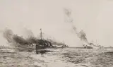 Destroyers at Sea by William Lionel Wyllie, pencil, sold Mar 2026