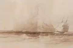 Off the Mumbles by Thomas Leeson Rowbotham Sr, pencil and wash, offered Mar 2026