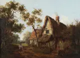 Wooded Landscape with Cottage by John Berney Crome, oil on board, sold Mar 2026