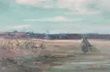 Gathering Firewood by Tomson Laing, oil on board, offered Mar 2026