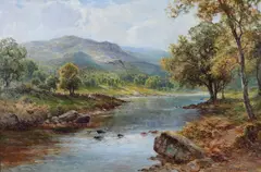 In a Welsh Valley by Ernest Walbourn, oil on canvas, sold Mar 2026