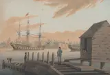H.M.S. Irresistible at Chatham by Captain George Blagdon Westcott, watercolour, sold Mar 2026