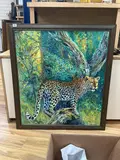 Study of a leopard by Paul Schmidt, 2000, oil on canvas, sold Mar 2026