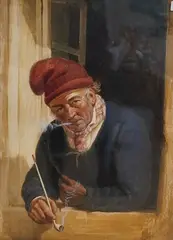 A Midday Pipe by Henry Perlee Parker, watercolour, sold Mar 2026