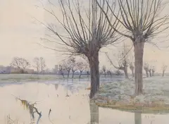 Near Bedford, Overshot by Arthur Anderson Fraser, watercolour, sold Mar 2026