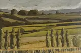 Vineyards by Ant Parker, acrylic on board, sold Feb 2026