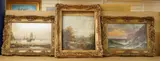 Shipping and landscape scenes by John James Wilson, oil, sold Feb 2026