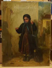 Remember the Sweeper by Susan Faed, 1868, oil on canvas, sold Feb 2026