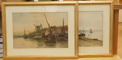 Hallsands South by Robert Malcolm Lloyd, 1889, watercolor, sold Feb 2026