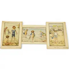 A set of three original watercolours for postcard designs by Cicely Mary Barker, watercolor, sold Feb 2026