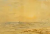 Yachts on a choppy sea by Arthur Joseph Palliser Severn, 1871, watercolour, offered Feb 2026