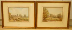 Hampton Lucy by Thomas Baker, watercolor, sold Feb 2026
