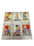 A set of six original watercolours for children’s postcard designs by Nora Annie Birch, pencil, sold Feb 2026