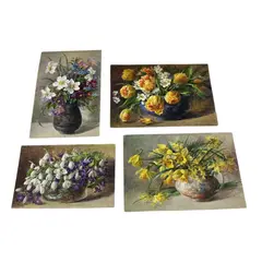 Snowdrops & Violets by Annie Louise Pressland, watercolor, sold Feb 2026