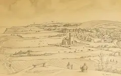 Beeston towards Cromer by Thomas Armes, ink and pencil, sold Feb 2026