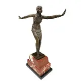 A Deco style bronze figure by Demetre Chiparus, bronze, sold Feb 2026