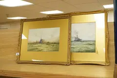 With a by William Minchall Birchall, watercolor, sold Feb 2026