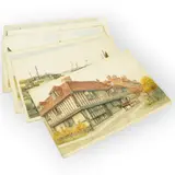 A set of six original watercolours for postcard designs by Alfred Robert Quinton, watercolor, sold Feb 2026