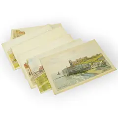 A set of six original watercolours for postcard designs by Alfred Robert Quinton, watercolor, sold Feb 2026