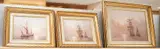 Shipping scenes by W Vennekamp, oil, sold Feb 2026
