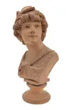 A terracotta bust by Adolphe Jean Lavergne, sculpture, offered Mar 2026
