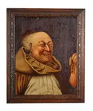 The Mischievous Monk by W. Goodall, Oil on board, offered Oct 2025