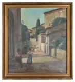 Lillehammer by Alf Lundeby, Oil on canvas, sold Oct 2025