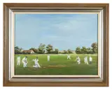 The Village Team by J. M. Kingston, Acrylic on board, offered Oct 2025