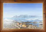 Table Mountain by Michael Lynch, Oil on canvas, signed to lower left, framed within frame, offered Oct 2025
