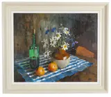 Still Life of Flowers by Joyce Seddon, Oil on canvas, sold Oct 2025