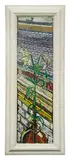 Lily against mauve roof by John Bratby, oil on canvas, sold Oct 2025