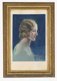 Portrait of Ruby Gunthorp by Beatrice Gunthorp, Pastel, offered Oct 2025