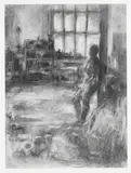 The Artist by Eva Hamilton-Fisher, Charcoal, offered Oct 2025