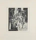 Untitled by Alan Weatherley, 1971, woodcut, offered Oct 2025