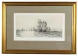 Trafalgar by William Lionel Wyllie, etching, sold Oct 2025