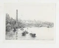 Views of London by Rowland Langmaid, pencil, sold Oct 2025
