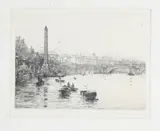 Views of London by Rowland Langmaid, pencil, sold Oct 2025
