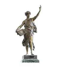 Vincere by Émile Louis Picault, bronze, sold Oct 2025