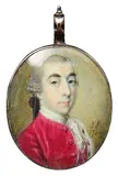 Portrait miniature of a gentleman by James Scouler, watercolour, sold Feb 2025