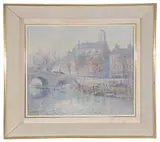 Morning on the Seine by Maree Wylie, oil on board, sold Feb 2025