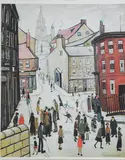 Berwick upon Tweed, 1938 by L. S. Lowry, lithograph, sold Feb 2025