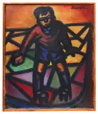 Untitled by Ern Brooks, oil on canvas, offered Oct 2024
