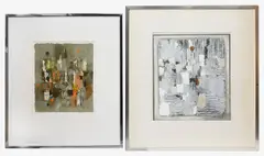 Untitled by David Hazelwood, Stone Grey Weave' signed and dated, sold Oct 2024