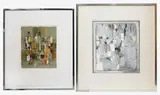 Untitled by David Hazelwood, Stone Grey Weave' signed and dated, sold Oct 2024