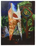 Untitled by Ern Brooks, oil on canvas, offered Oct 2024